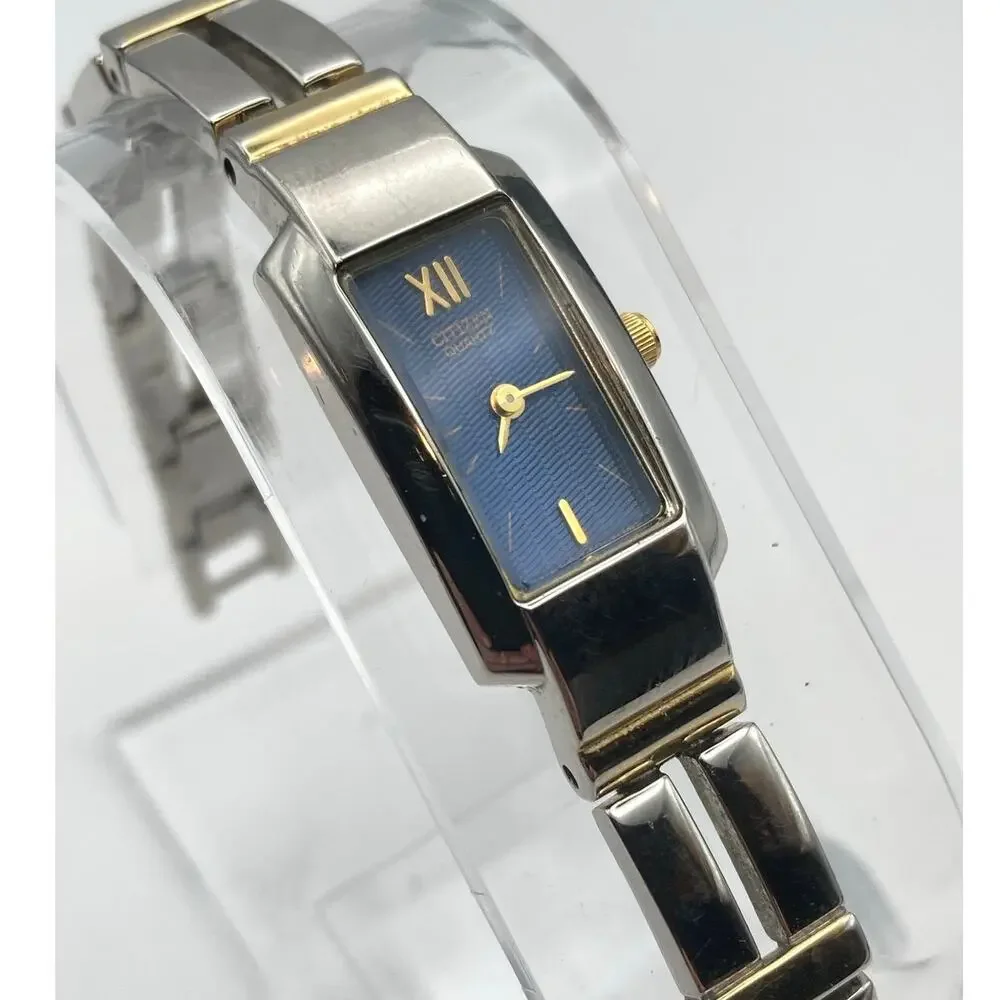 Citizen Women's Rectangle Dress Watch 14mm - New Battery - Wrist 6